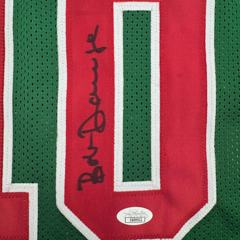 Autographed/Signed Bob Dandridge Milwaukee Green Basketball Jersey JSA COA (ONLINE ORDER ONLY)