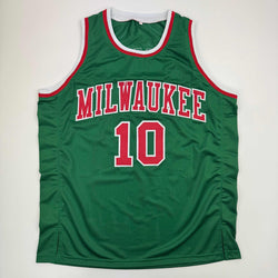 Autographed/Signed Bob Dandridge Milwaukee Green Basketball Jersey JSA COA (ONLINE ORDER ONLY)