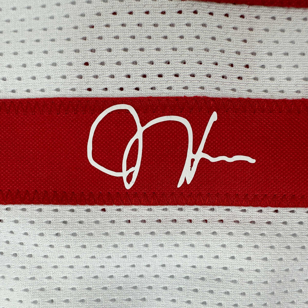 Facsimile Autographed James Harden Houston White Reprint Laser Auto Basketball Jersey Size Men's XL (ONLINE ORDER ONLY)