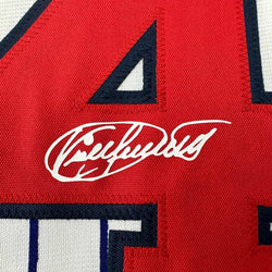 Facsimile Autographed Kirby Puckett Minnesota Pinstripe Reprint Laser Auto Baseball Jersey Size Men's XL (ONLINE ORDER ONLY)