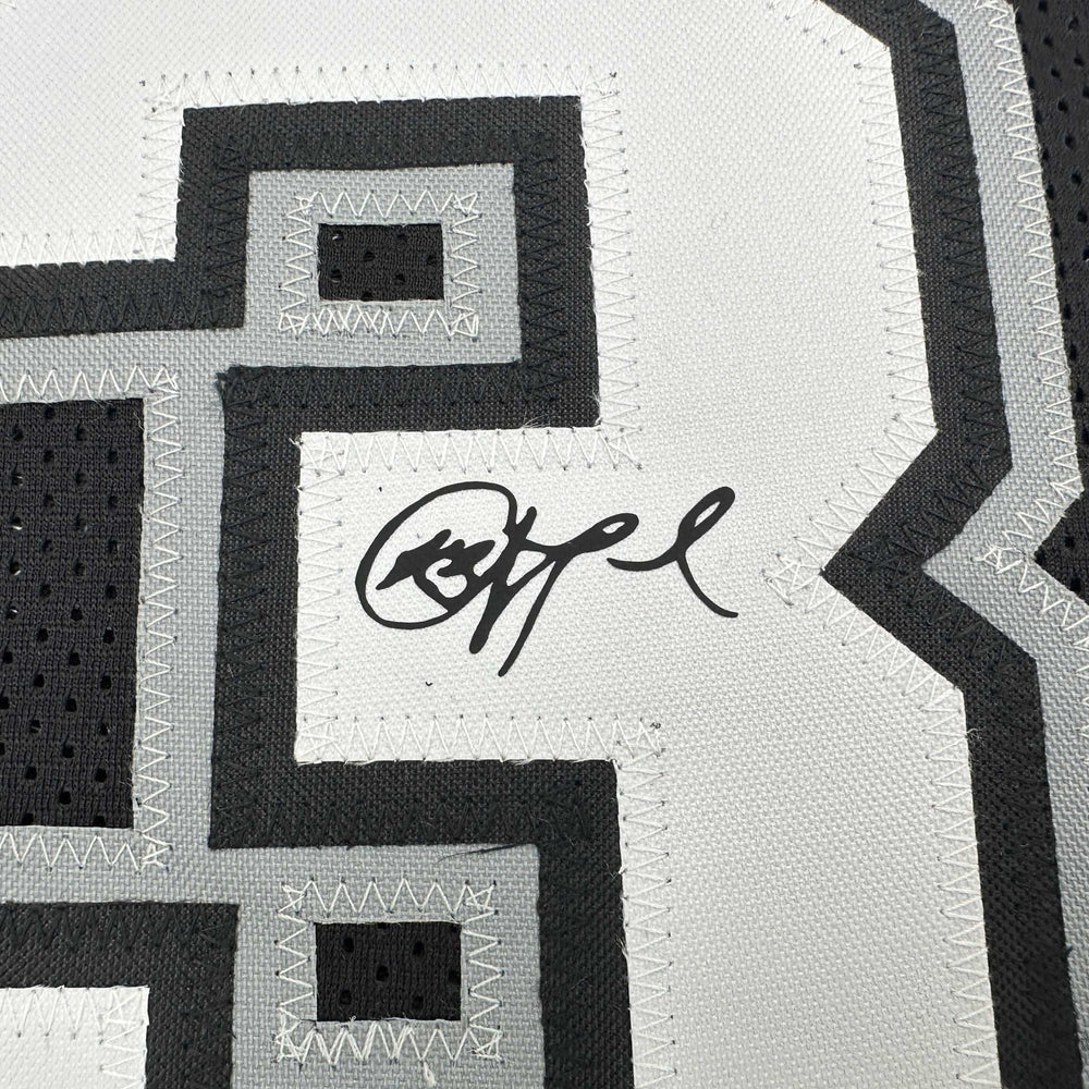 Facsimile Autographed Chris Paul San Antonio Black Reprint Laser Auto Basketball Jersey Size Men's XL (ONLINE ORDER ONLY)