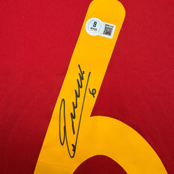 Autographed/Signed Andres Iniesta Spain Red World Cup Soccer Futbol Jersey Beckett BAS COA (ONLINE ORDER ONLY)