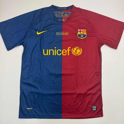 Autographed/Signed Andres Iniesta FC Barcelona Soccer Jersey Beckett BAS COA (ONLINE ORDER ONLY)
