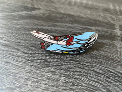 Cosmic Girl with Launcher One rocket Enamel Pin (ONLINE ORDER ONLY)