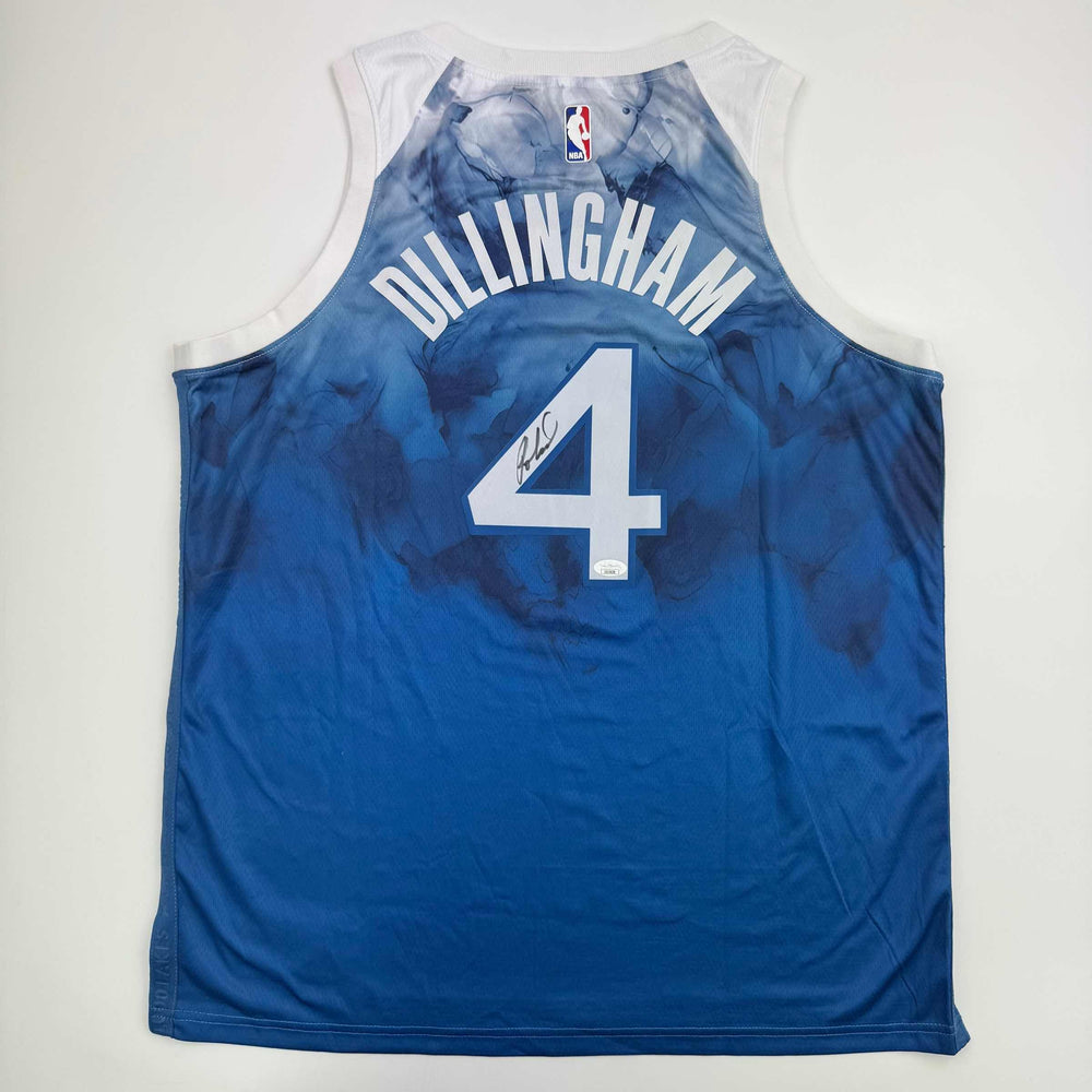Autographed/Signed Rob Dillingham Minnesota Blue Basketball Jersey JSA COA (ONLINE ORDER ONLY)