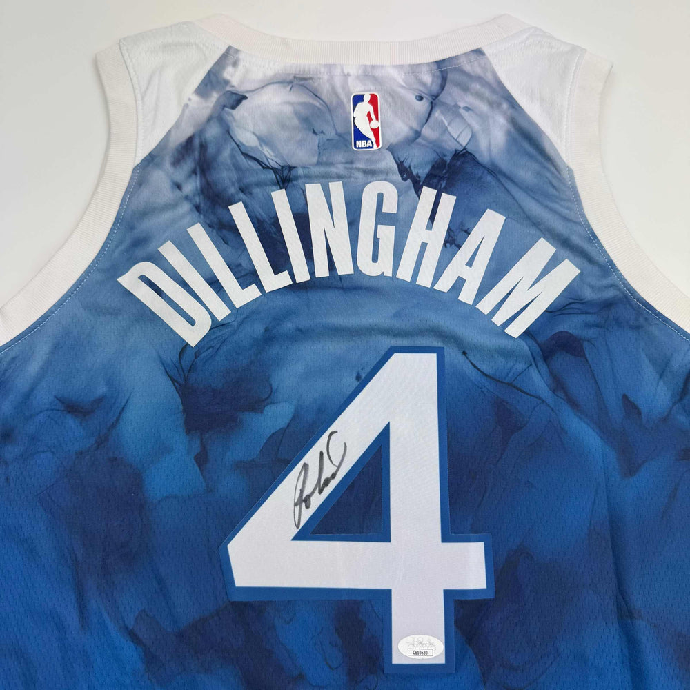Autographed/Signed Rob Dillingham Minnesota Blue Basketball Jersey JSA COA (ONLINE ORDER ONLY)