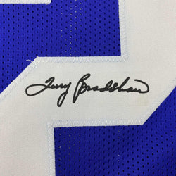 Facsimile Autographed Terry Bradshaw Louisiana Tech Blue Reprint Laser Auto College Football Jersey Size Men's XL (ONLINE ORDER ONLY)