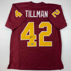 Facsimile Autographed Pat Tillman Arizona State Red Reprint Laser Auto College Football Jersey Size Men's XL (ONLINE ORDER ONLY)