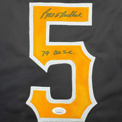 Autographed/Signed Bill Madlock Pittsburgh Black Baseball Jersey JSA COA (ONLINE ORDER ONLY)