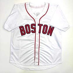 Autographed/Signed Dustin Pedroia Boston White Baseball Jersey JSA COA (ONLINE ORDER ONLY)