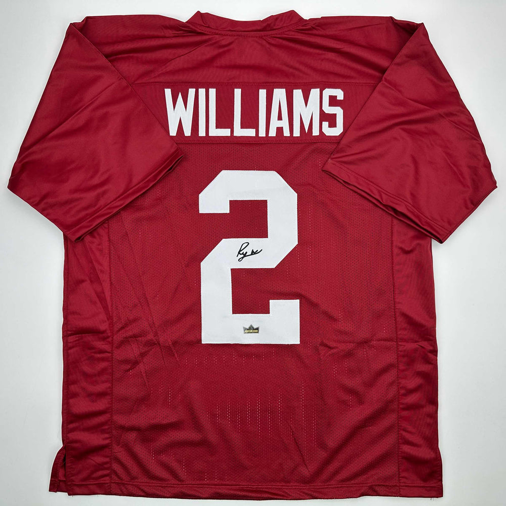 Facsimile Autographed Ryan Williams Alabama Red Reprint Laser Auto College Football Jersey Size Men's XL (ONLINE ORDER ONLY)