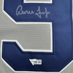 Autographed/Signed Aaron Judge New York Yankees Authentic Majestic Grey Baseball Jersey Fanatics COA (ONLINE ORDER ONLY)