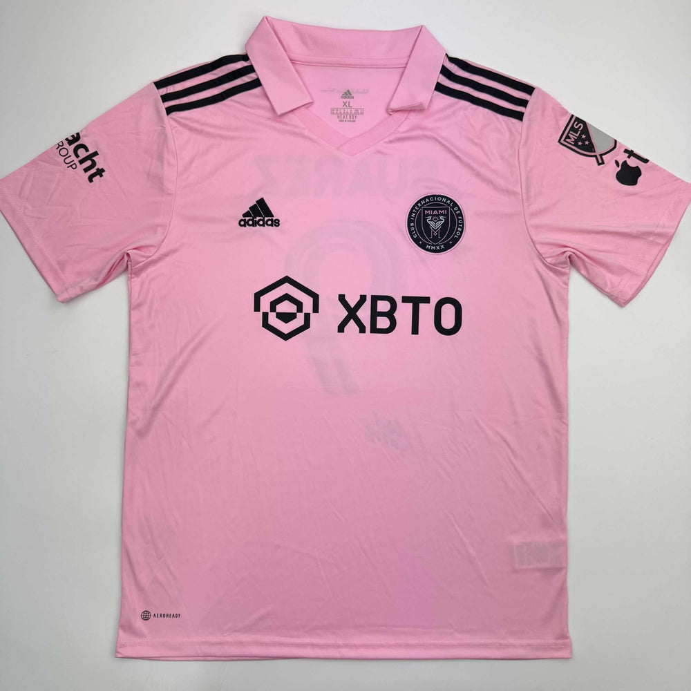 Autographed/Signed Luis Suarez Inter Miami Pink Soccer Jersey Beckett BAS COA (ONLINE ORDER ONLY)