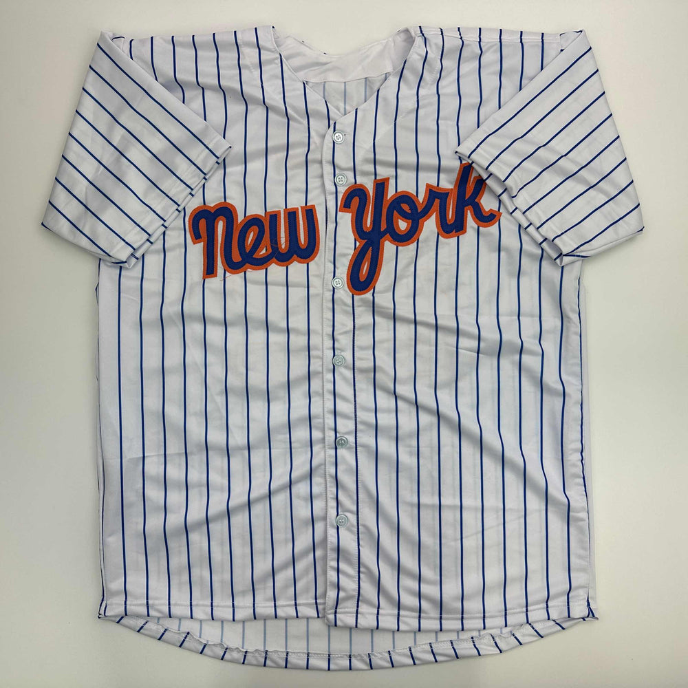Facsimile Autographed Juan Soto New York Pinstripe Reprint Laser Auto Baseball Jersey Size Men's XL (ONLINE ORDER ONLY)