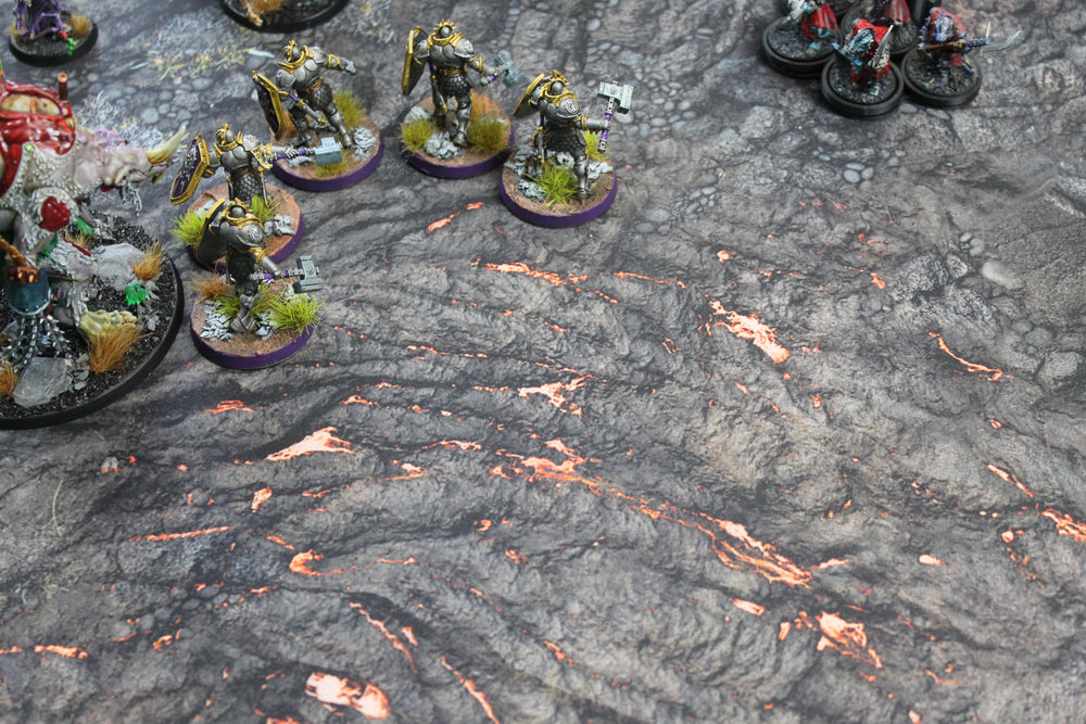 Lava Flows - Neoprene Battle Mat with Bag (ONLINE ORDER ONLY)