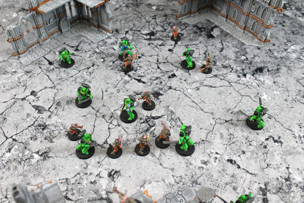 Fractured Concrete - Neoprene Battle Mat with Bag