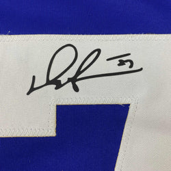 Facsimile Autographed Darryl Sittler Toronto Blue Reprint Laser Auto Hockey Jersey Size Men's XL (ONLINE ORDER ONLY)