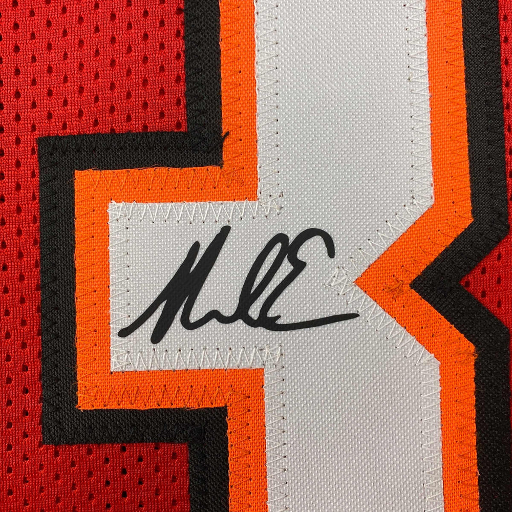 Facsimile Autographed Mike Evans Tampa Bay Red Reprint Laser Auto Football Jersey Size Men's XL (ONLINE ORDER ONLY)