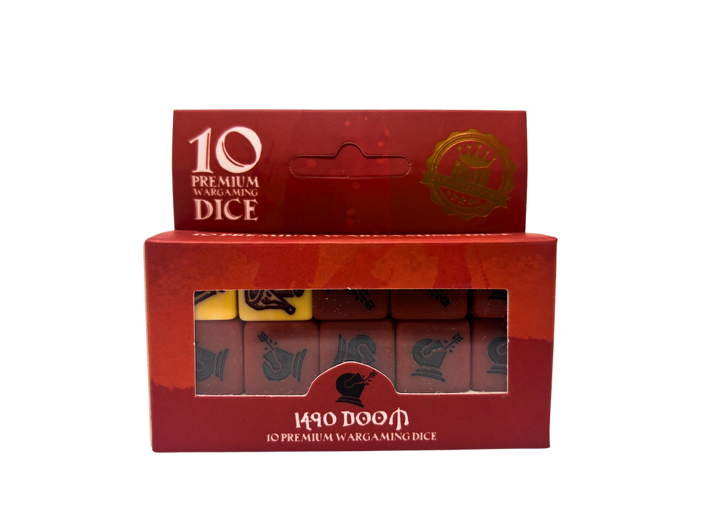 1490 Doom Dice Set | 10 Count | Buer Games (ONLINE ORDER ONLY)