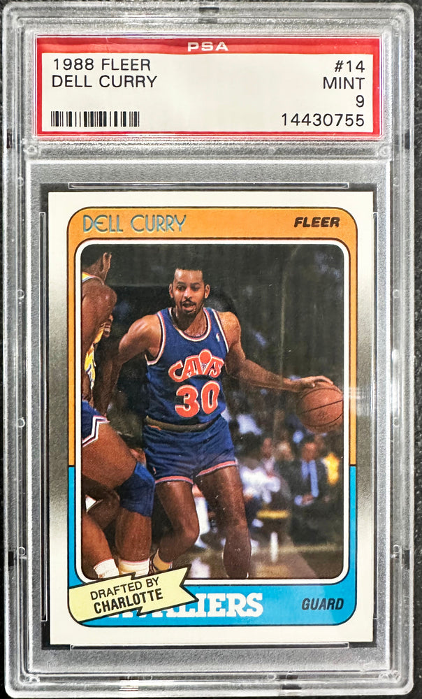 1988 FLEER DELL CURRY  #14 - PSA 9 ROOKIE CARD (Online Order Only)