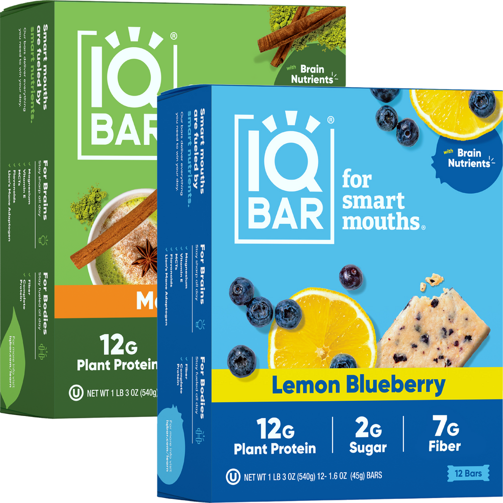 Lemon Blueberry & Matcha Chai (24 Bars)