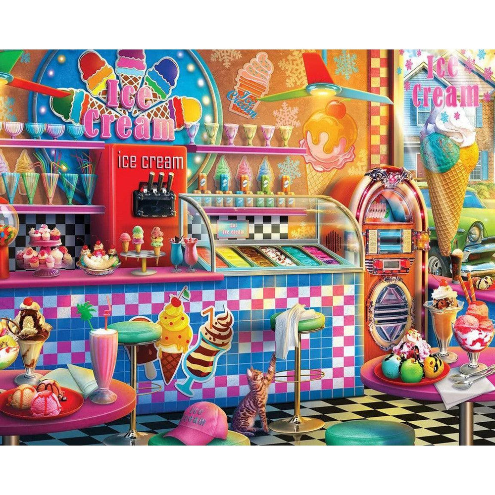 Ice Cream Shop 1000 Piece Jigsaw Puzzle Springbok (ONLINE ORDER ONLY)