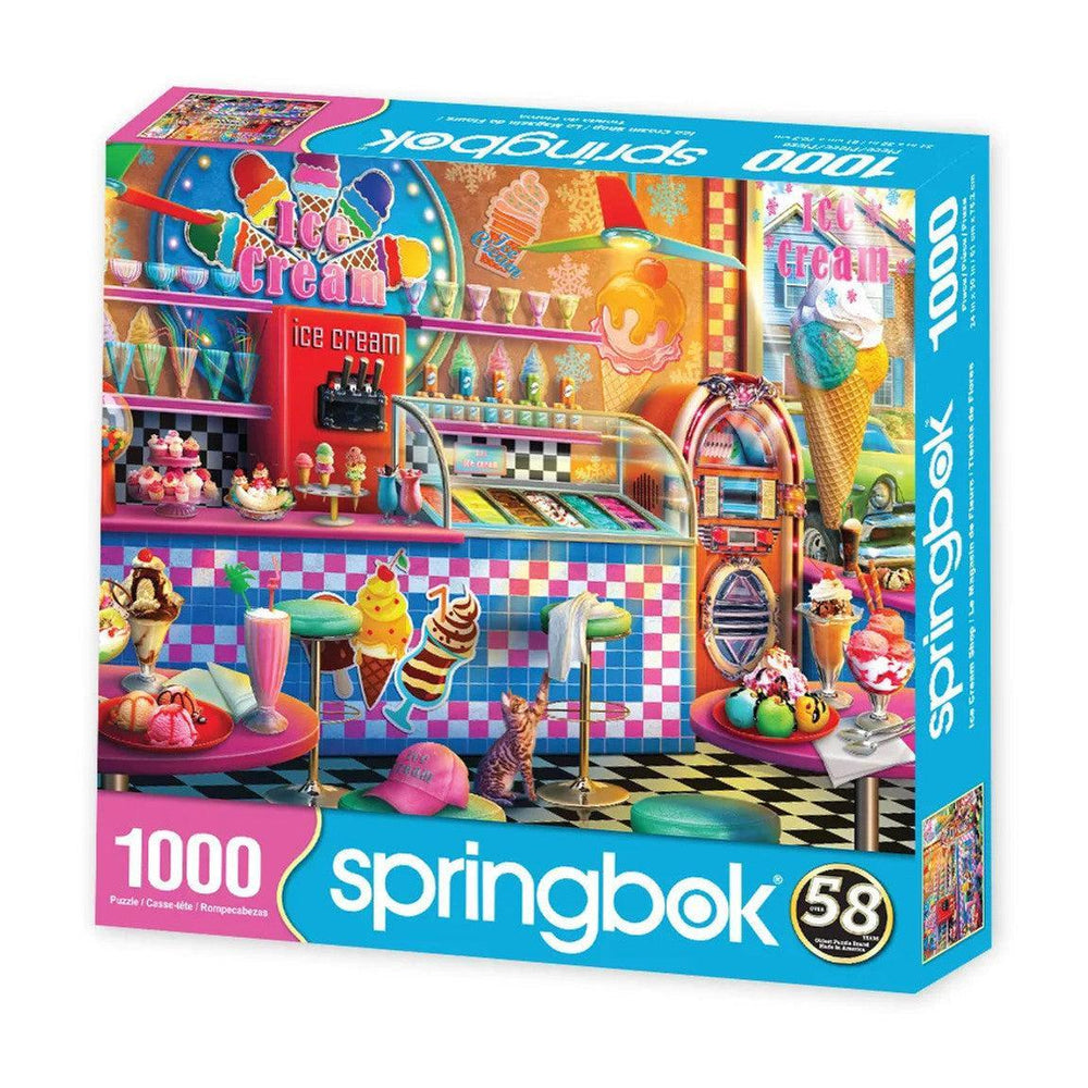 Ice Cream Shop 1000 Piece Jigsaw Puzzle Springbok (ONLINE ORDER ONLY)