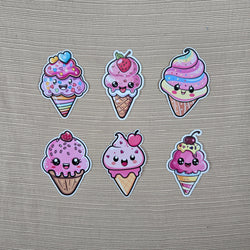 Adorable Ice Cream Cone Stickers (ONLINE ORDER ONLY)