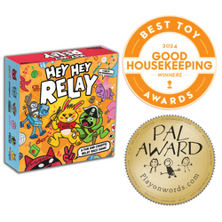 Hey Hey Relay – A Loud, Laugh-Out-Loud Team Party Game (ONLINE ORDER ONLY)