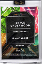 2025 Wild Card Metallix Bryce Underwood #WMMFABU Red Auto 1/1 Michigan Wolverines Rookie RC Football Card (ONLINE ORDER ONLY)