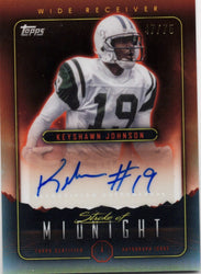 2024 Topps Midnight Keyshawn Johnson #SMAJK Stroke of Midnight Dusk Auto /75 New York Jets Football Card (ONLINE ORDER ONLY)