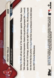 2025 Topps Now Payton Tolle #626 Black Foil /10 Boston Red Sox Rookie RC Baseball Card (ONLINE ORDER ONLY)