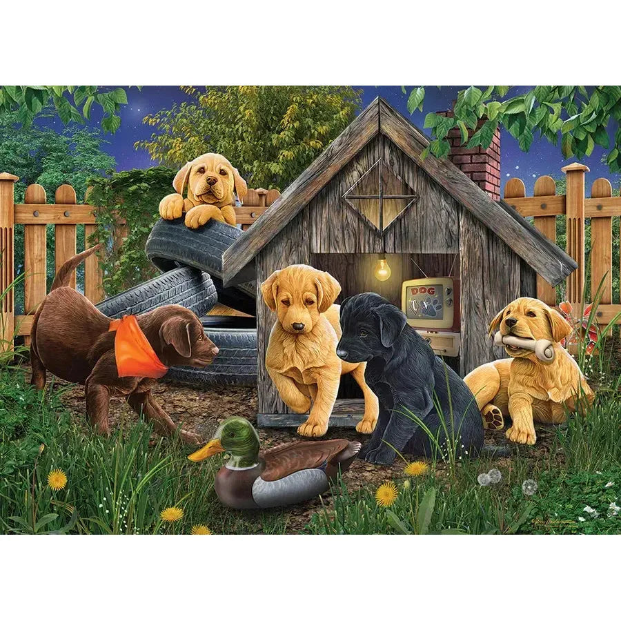 In the Doghouse 1000 Piece Jigsaw Puzzle Cobble Hill (ONLINE ORDER ONLY)