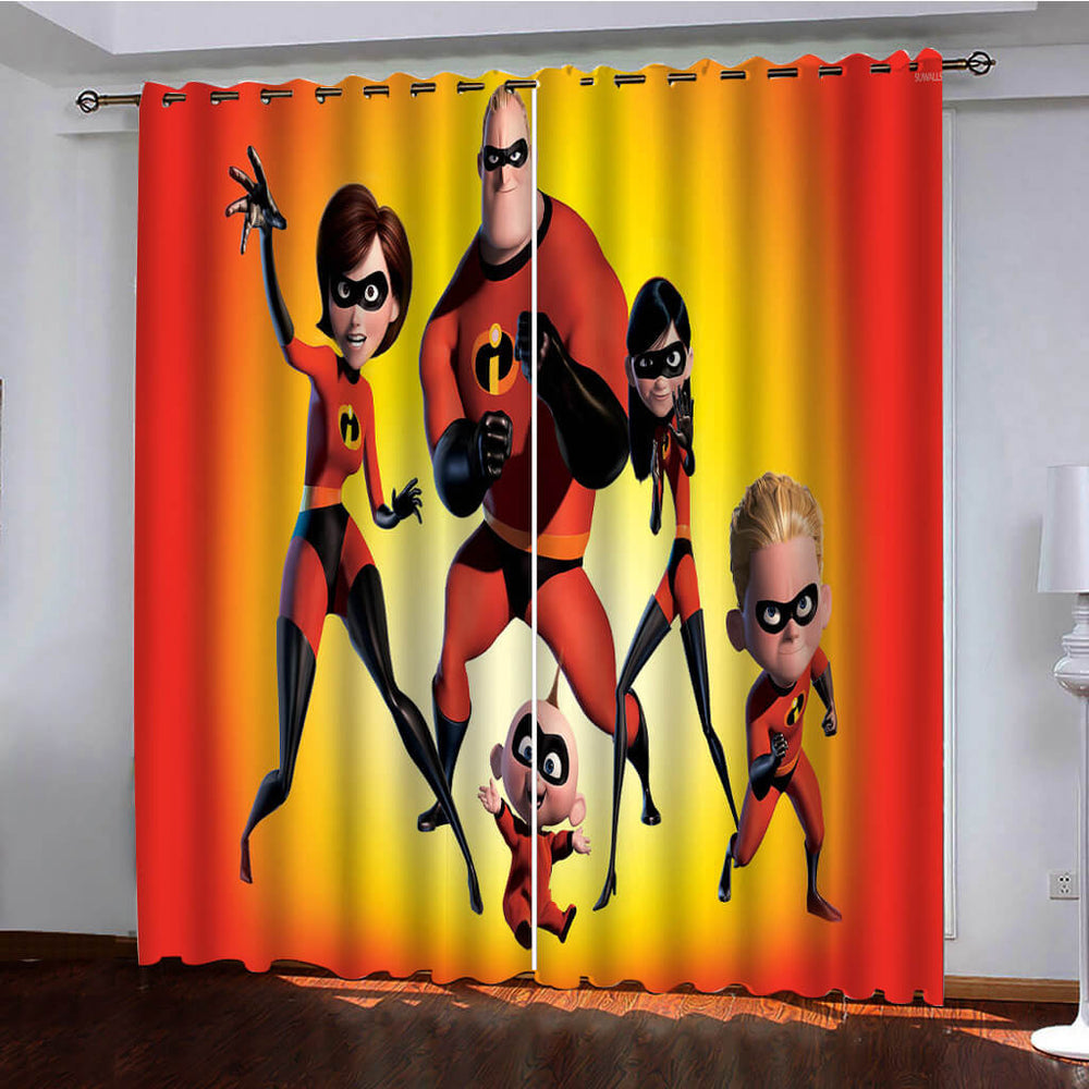 Incredibles Curtains Pattern Blackout Window Drapes (Online Order Only)