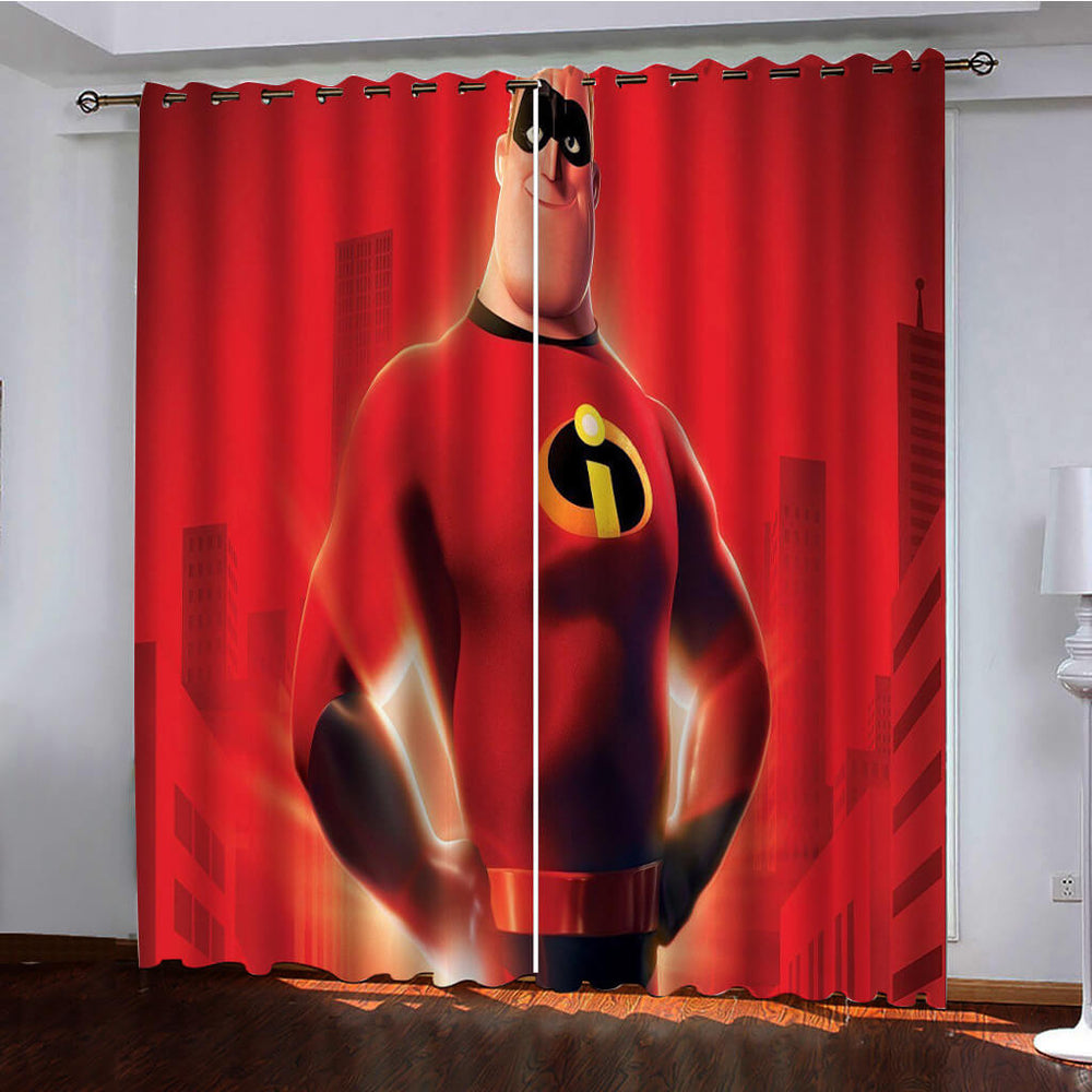 Incredibles Curtains Pattern Blackout Window Drapes (Online Order Only)