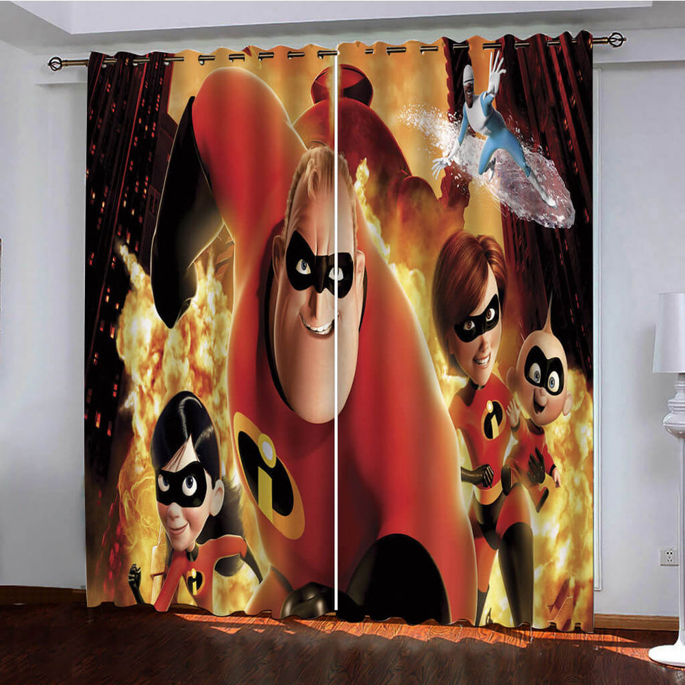 Incredibles Curtains Pattern Blackout Window Drapes (Online Order Only)