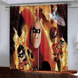 Incredibles Curtains Pattern Blackout Window Drapes (Online Order Only)