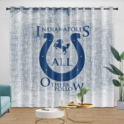 Indianapolis Colts Curtains Blackout Window Drapes Room Decoration (Online Order Only)