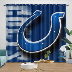 Indianapolis Colts Curtains Blackout Window Drapes Room Decoration (Online Order Only)
