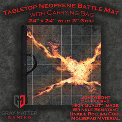 Sci-fi Skirmish - Neoprene Battle Mat - 24" x 24" with 3" Grid (Online Order Only)