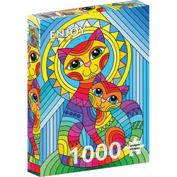 Inseparable Cat & Kitten 1000 Piece Jigsaw Puzzle Enjoy (ONLINE ORDER ONLY)