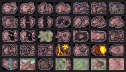 Into the Wilds Battlemap Books: Caves and Caverns (ONLINE ORDER ONLY)