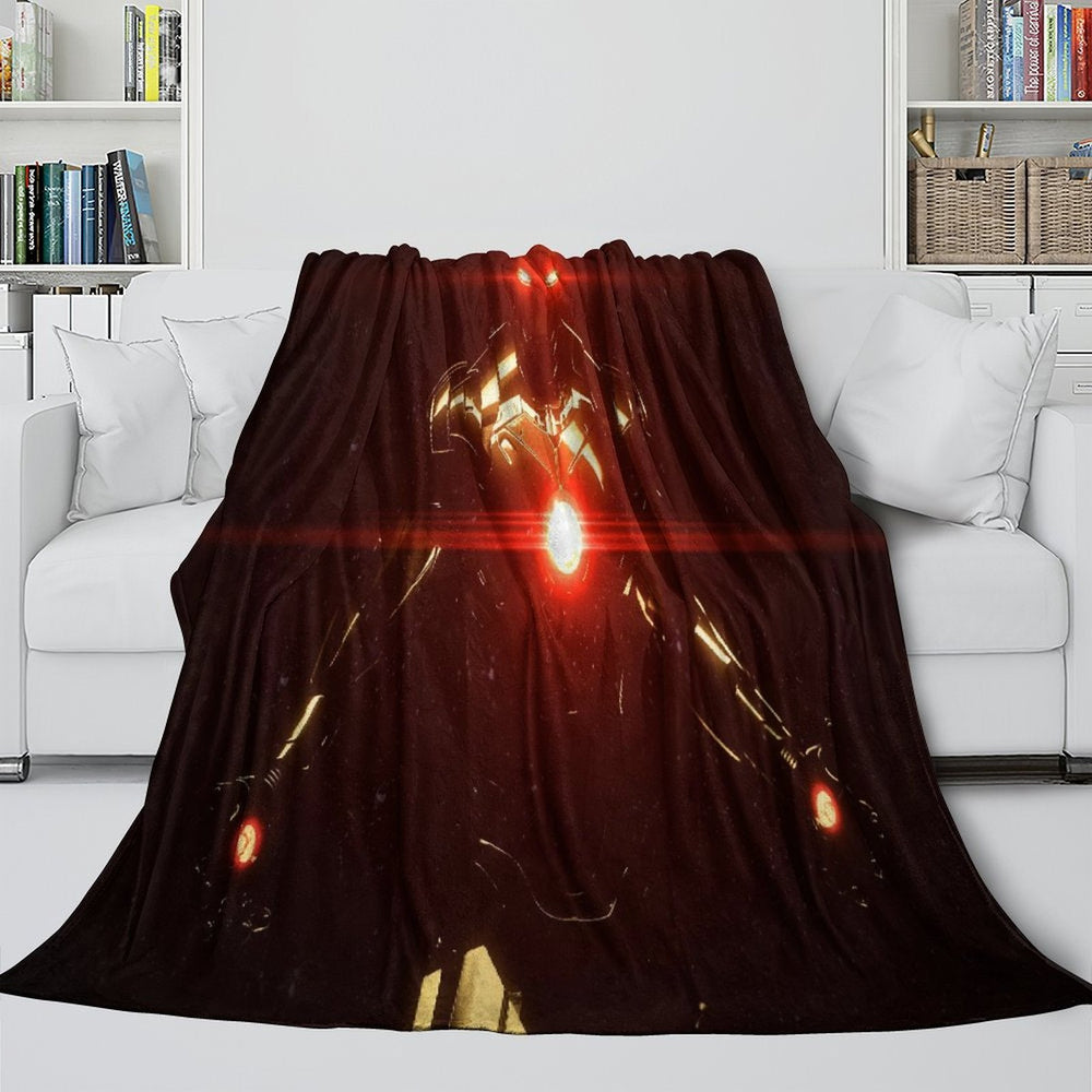 Iron Man Blanket Pattern Flannel Throw Kids Room Decoration (ONLINE ORDER ONLY)