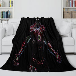 Iron Man Blanket Pattern Flannel Throw Kids Room Decoration (ONLINE ORDER ONLY)
