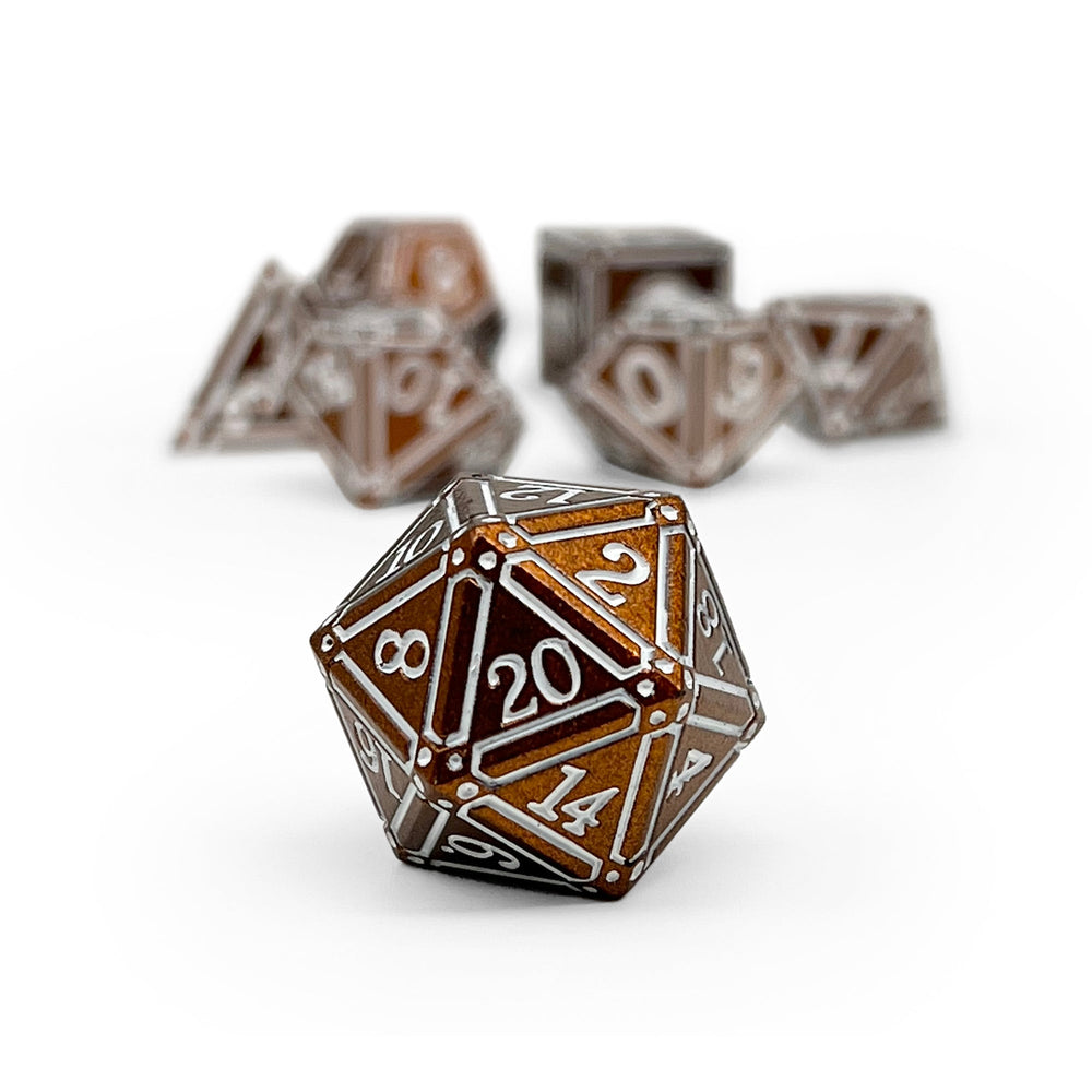 Ironworks - Hellfire 7 Piece RPG set Alloy Metal Dice (Online Only)