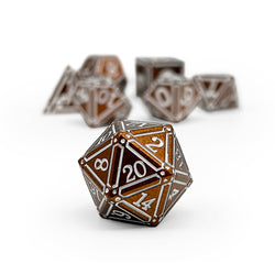 Ironworks - Hellfire 7 Piece RPG set Alloy Metal Dice (Online Only)