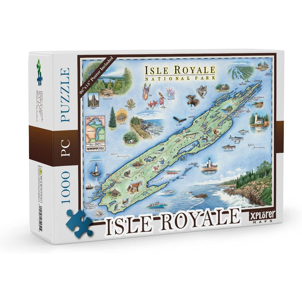Isle Royale National Park 1000 Piece Jigsaw Puzzle Xplorer Maps (ONLINE ORDER ONLY)