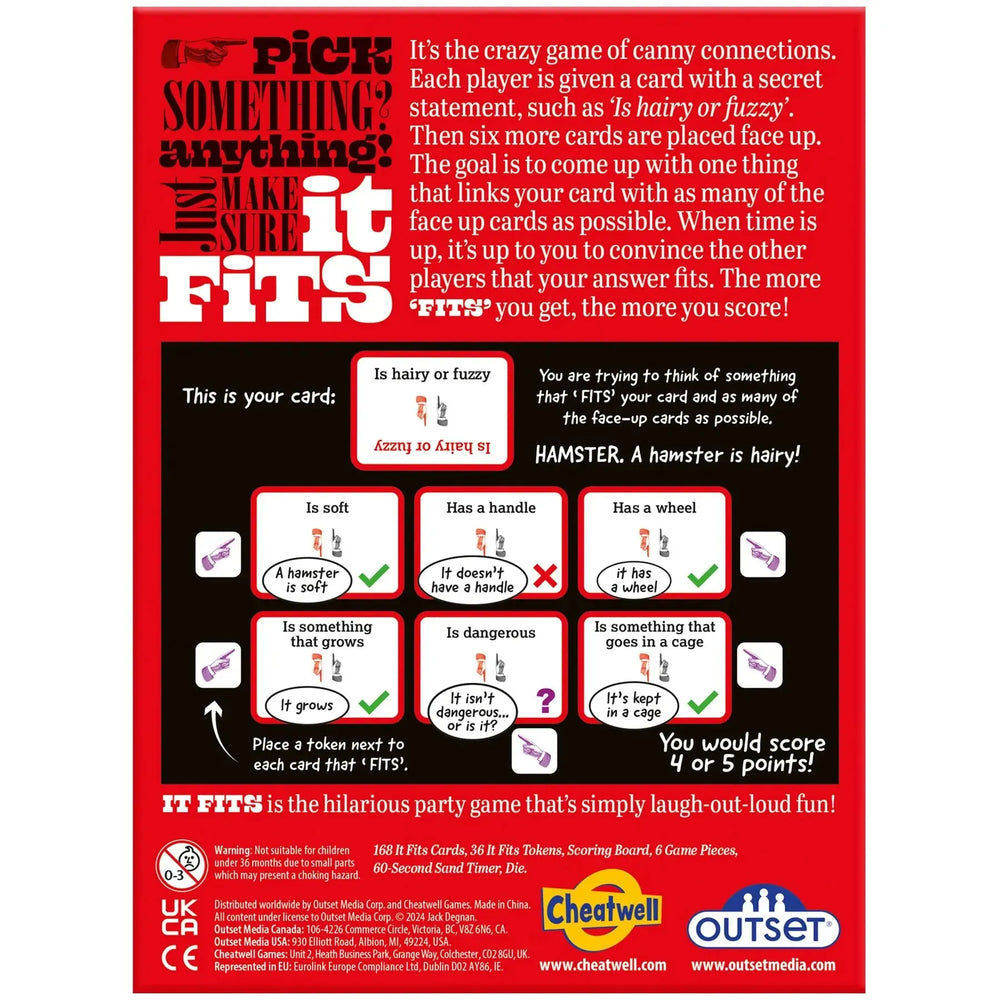 It Fits - Fun Fast Paced Party Game - Outset (ONLINE ORDER ONLY)