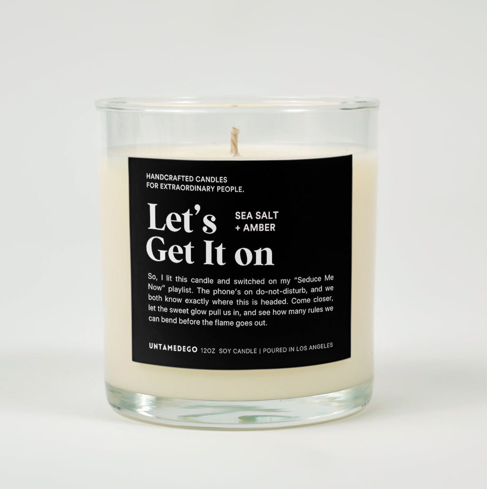 Let's Get It On Glass Candle (ONLINE ORDER ONLY)