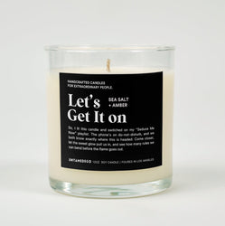Let's Get It On Glass Candle (ONLINE ORDER ONLY)